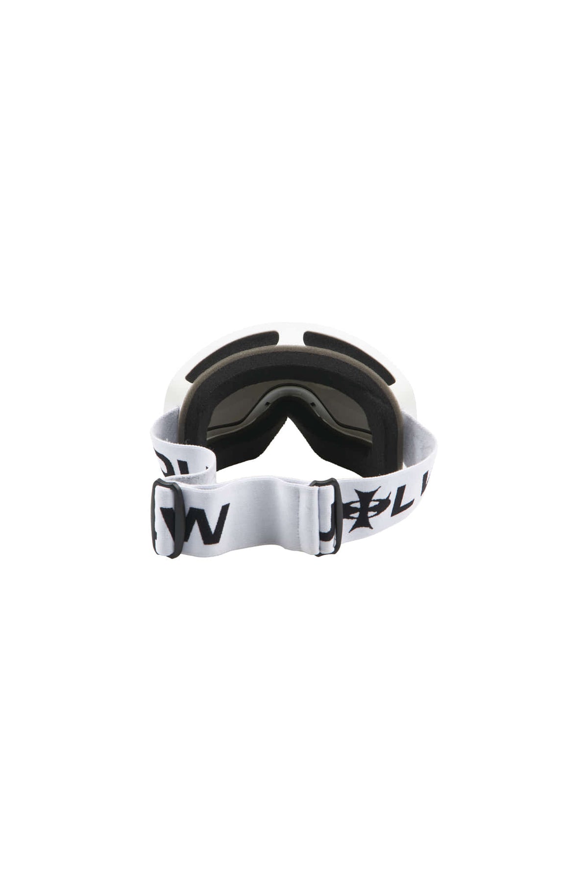 Magnetic Snap-on "OUTLAW" SKI GOGGLES WHITE/SILVER