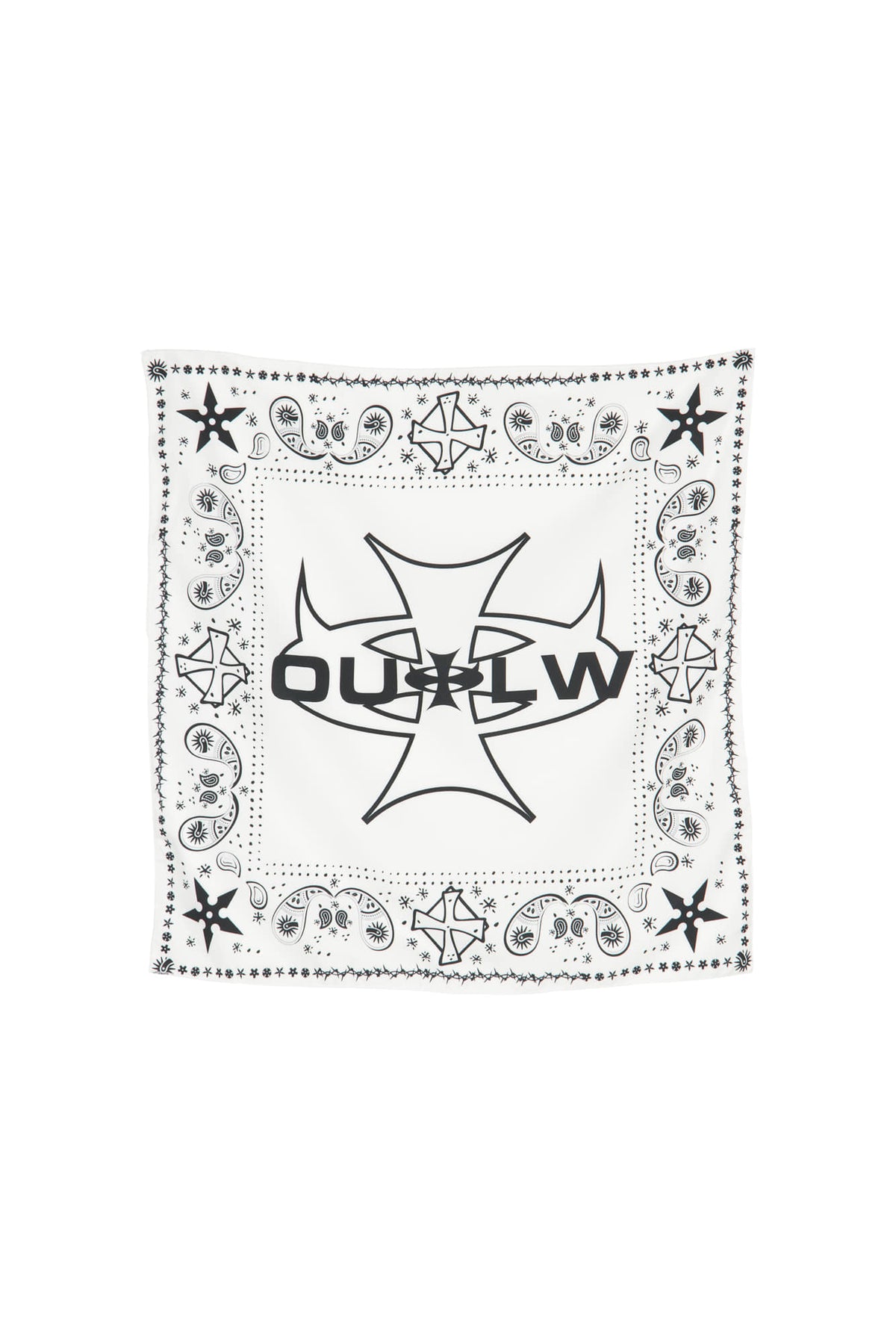 "OUTLAW" BANDANA WHITE