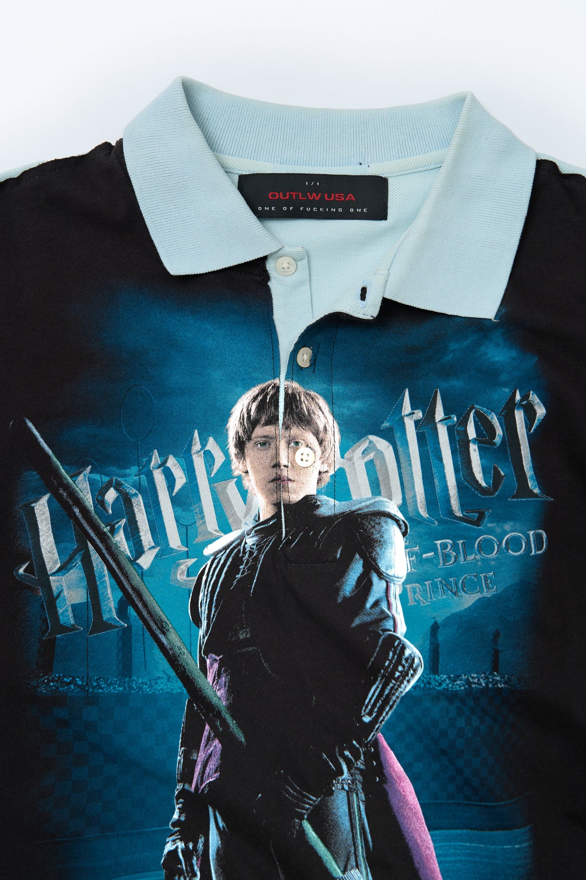 "RONNIE POTTER" 2009 Harry Potter x Vintage Polo Shirt