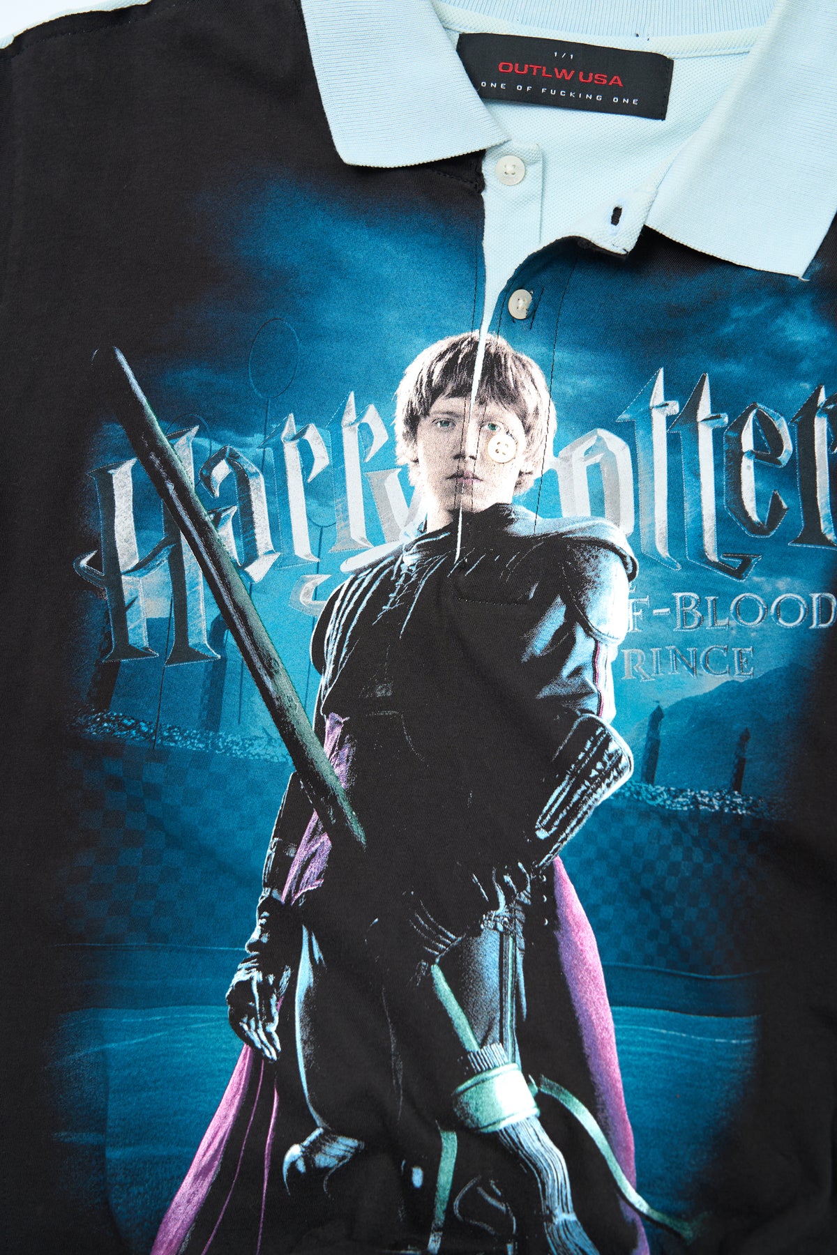 "RONNIE POTTER" 2009 Harry Potter x Vintage Polo Shirt