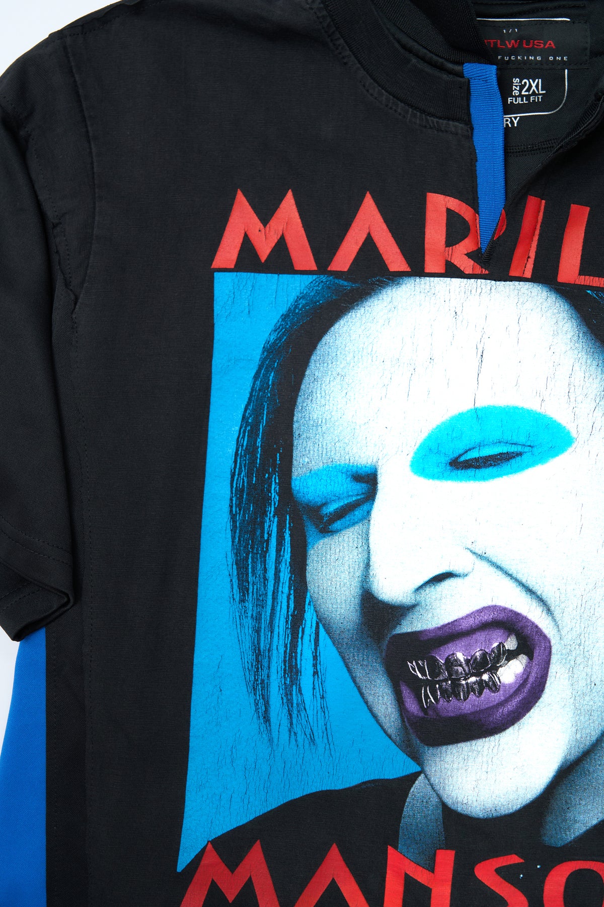"GRAVEYARD SHIFT" Vintage Marilyn Manson × Domino's Pizza Polo
