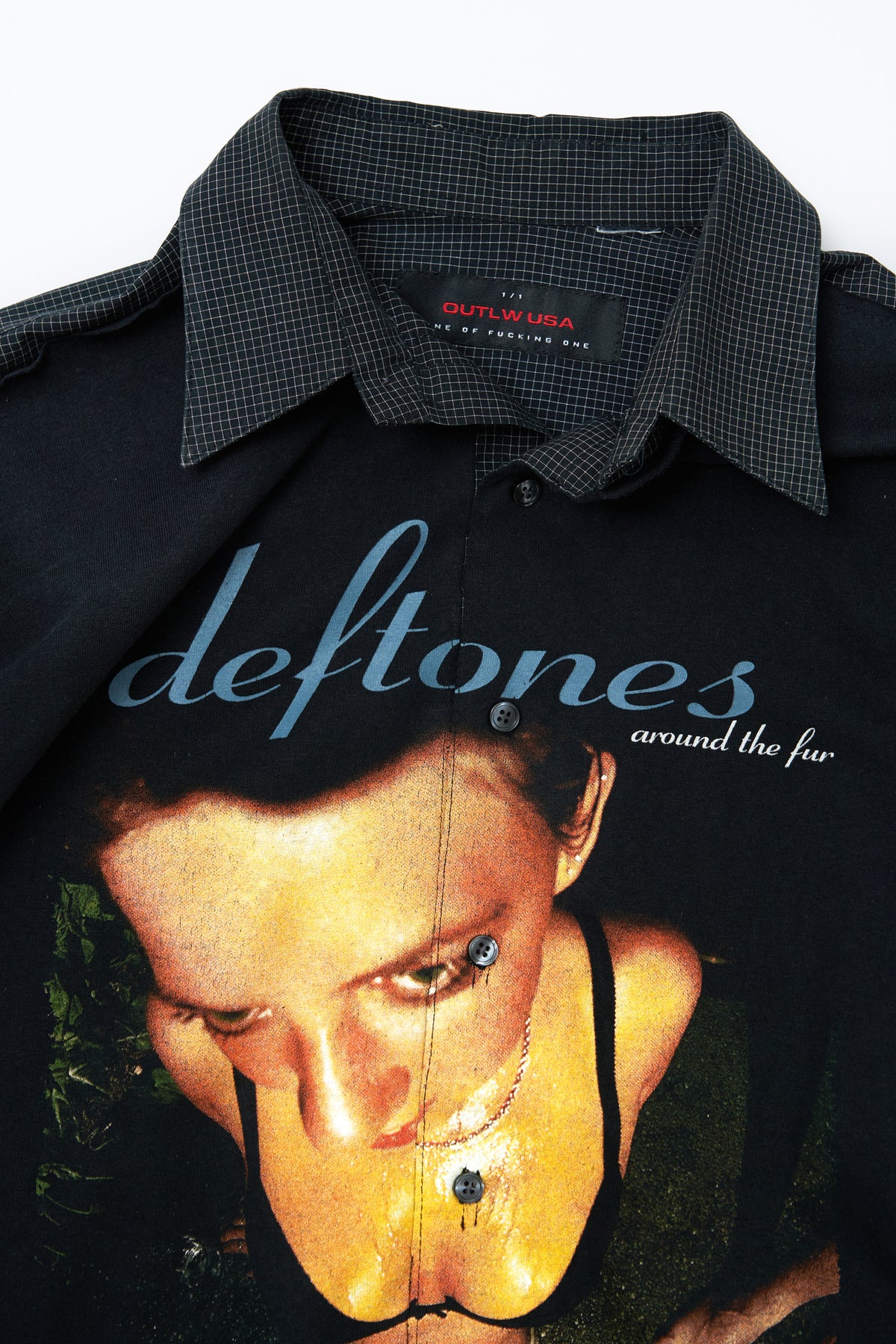 "DEFLAW" Deftones x Vintage Check Shirt Longsleeve Hybrid