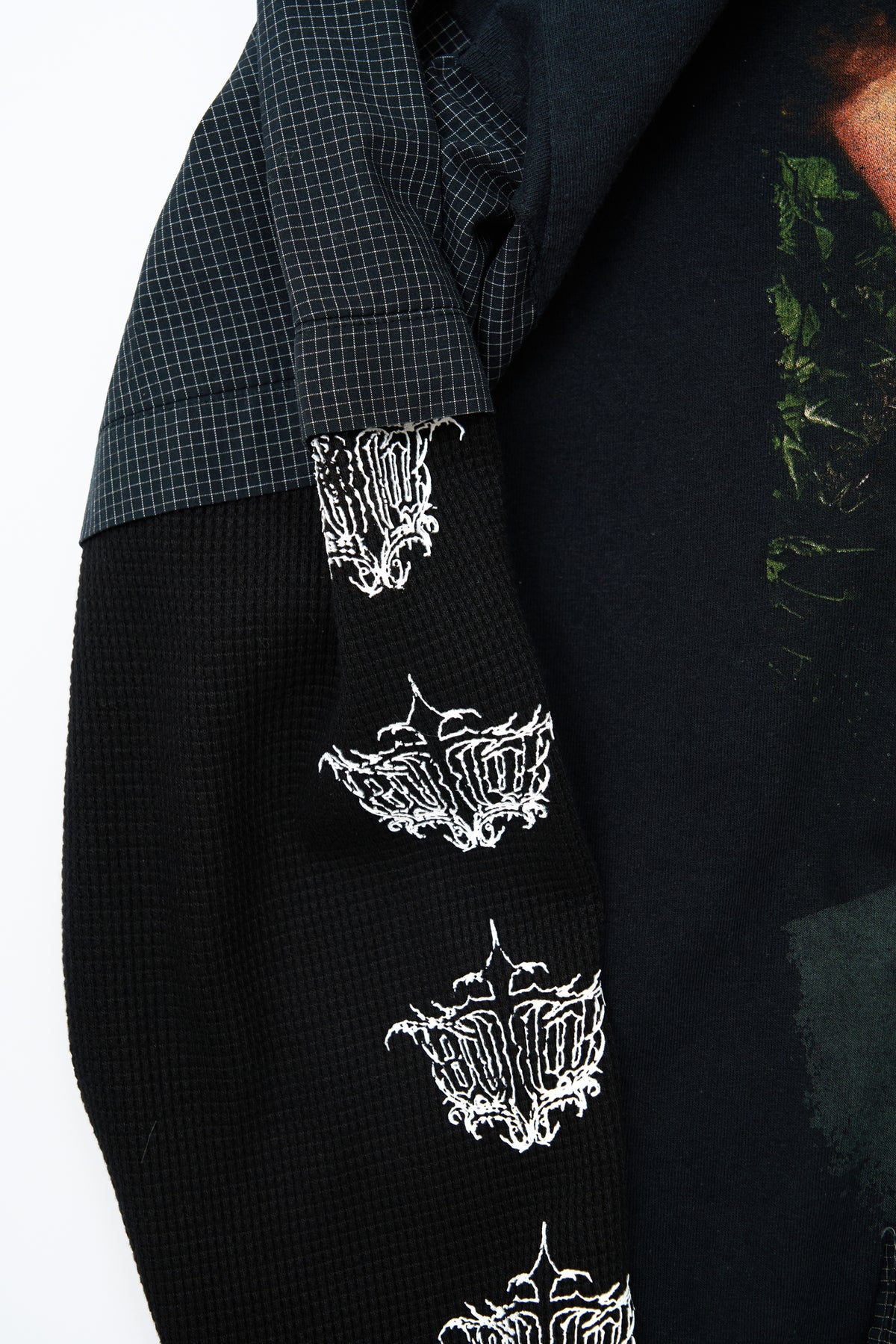 "DEFLAW" Deftones x Vintage Check Shirt Longsleeve Hybrid