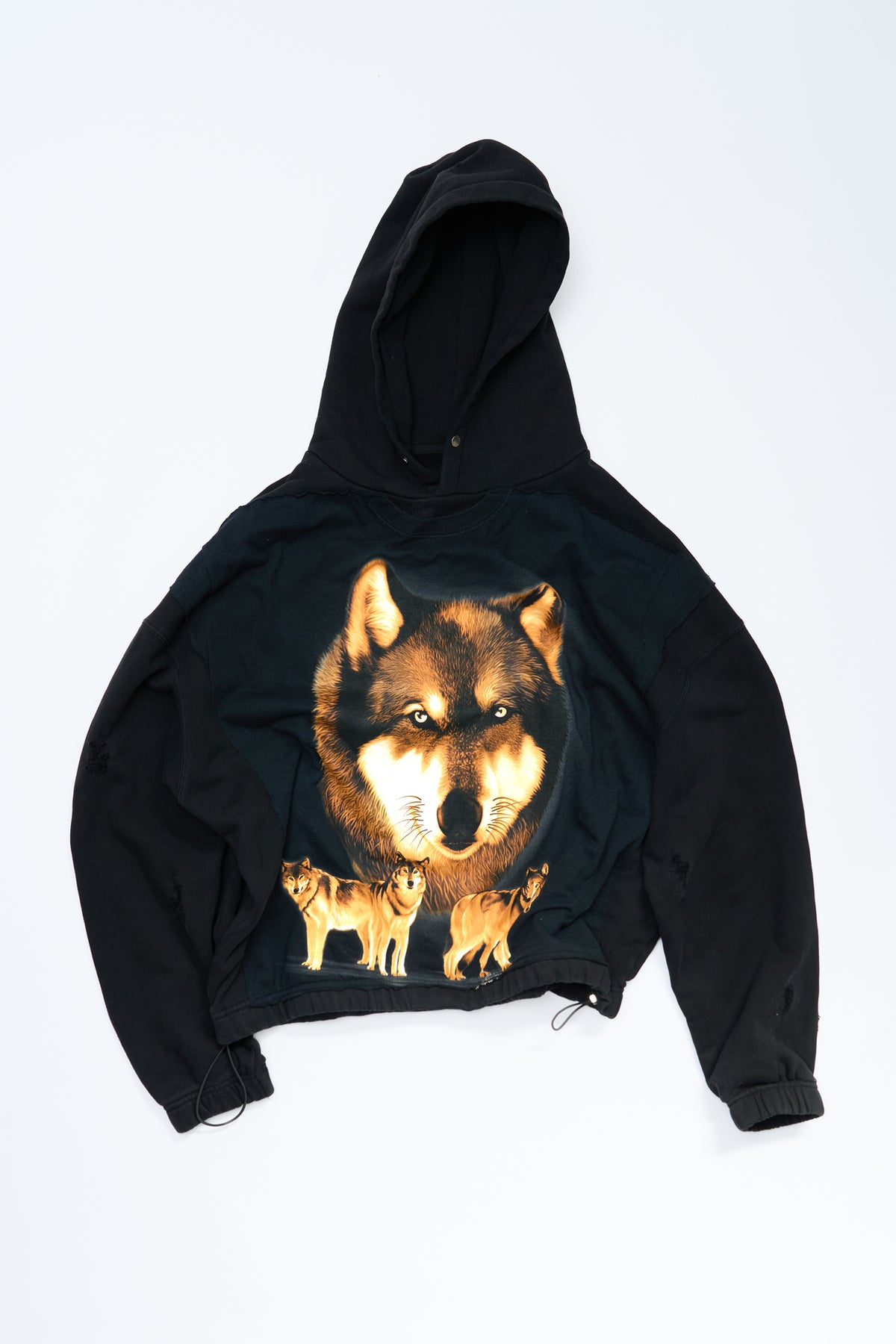 "WOLF PACK" 90s Vintage Tee x OUTLW Hoodie