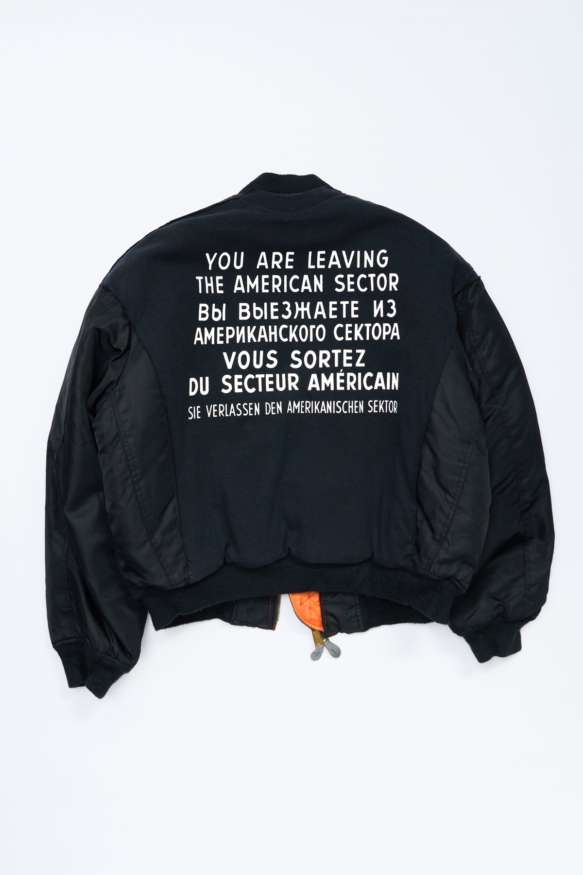 "AMERICAN SECTOR" OUTLW Gun Club × Vintage Rothco Bomber Jacket