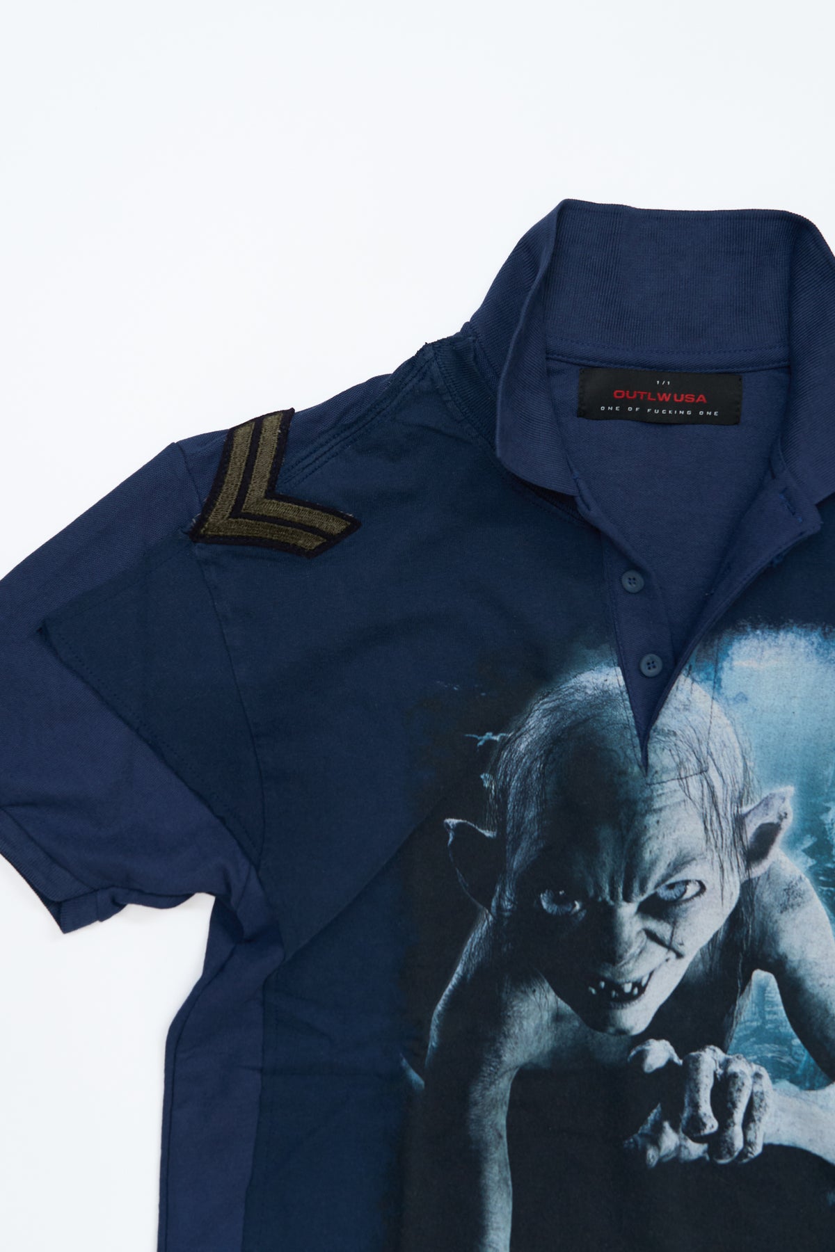 "Precious Remains" — 2012 The Hobbit × Vintage US Military Patch Polo