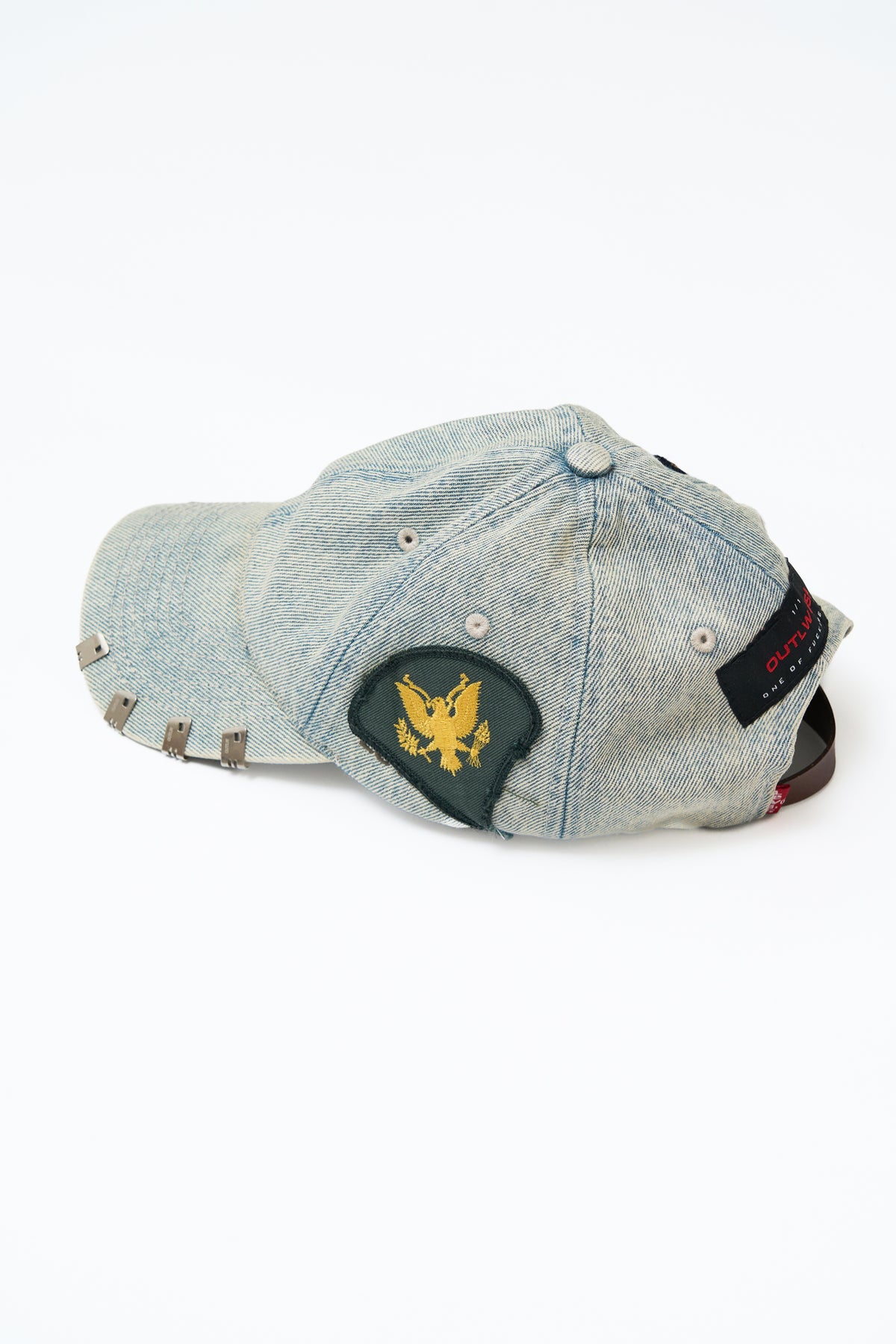 "MILITARY OUTLAW" DENIM CLIP CAP