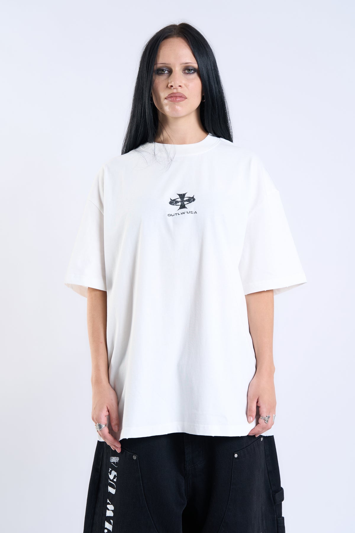 OUTLW RELAXED TEE WHITE