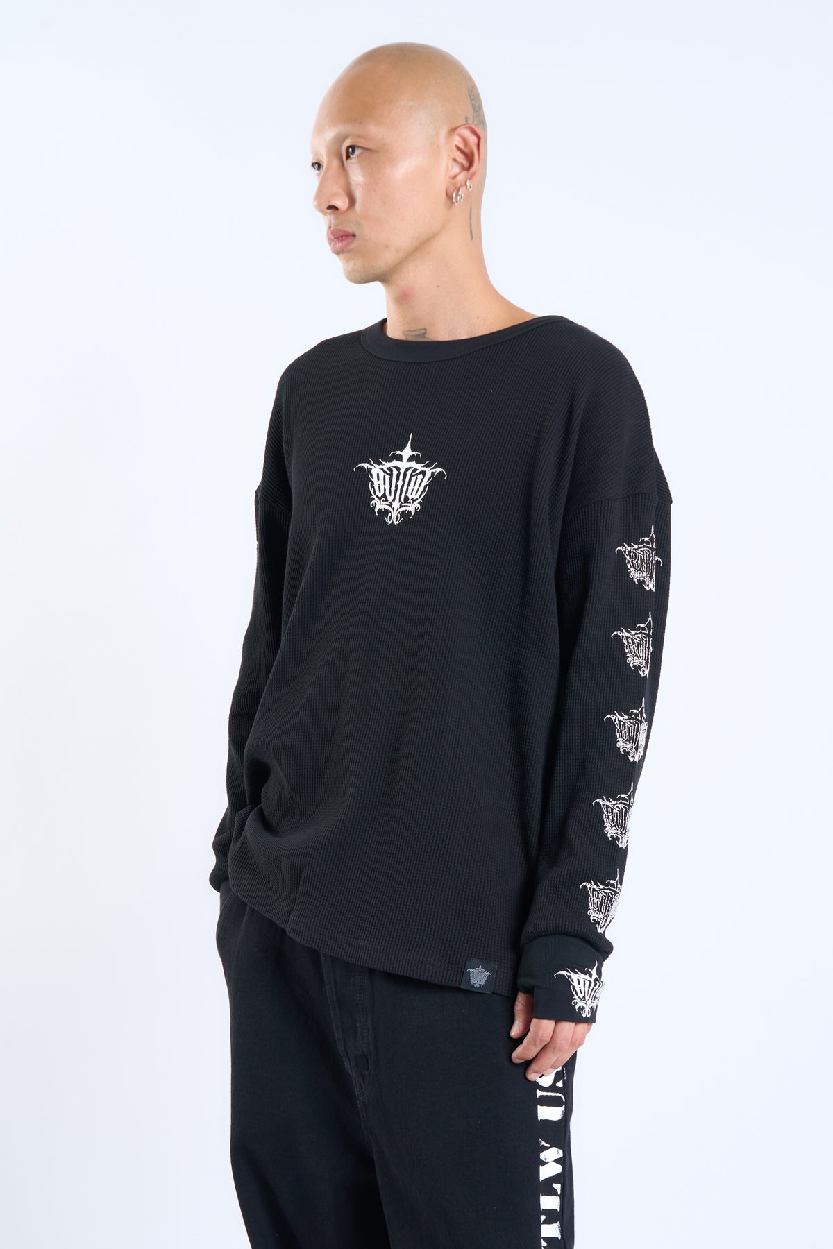 HAMMERHEAD THERMAL KNIT LONGSLEEVE BLACK