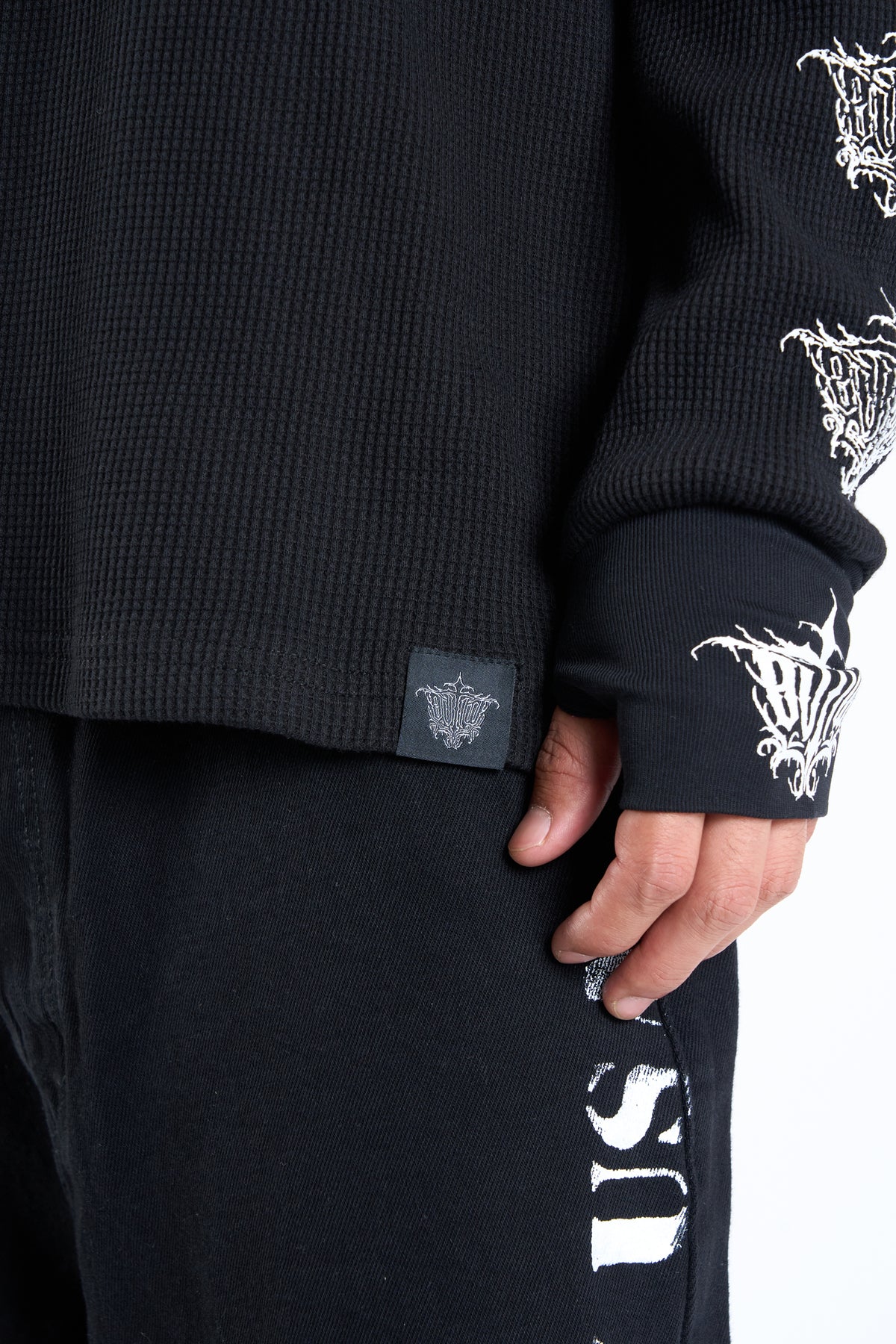 HAMMERHEAD THERMAL KNIT LONGSLEEVE BLACK