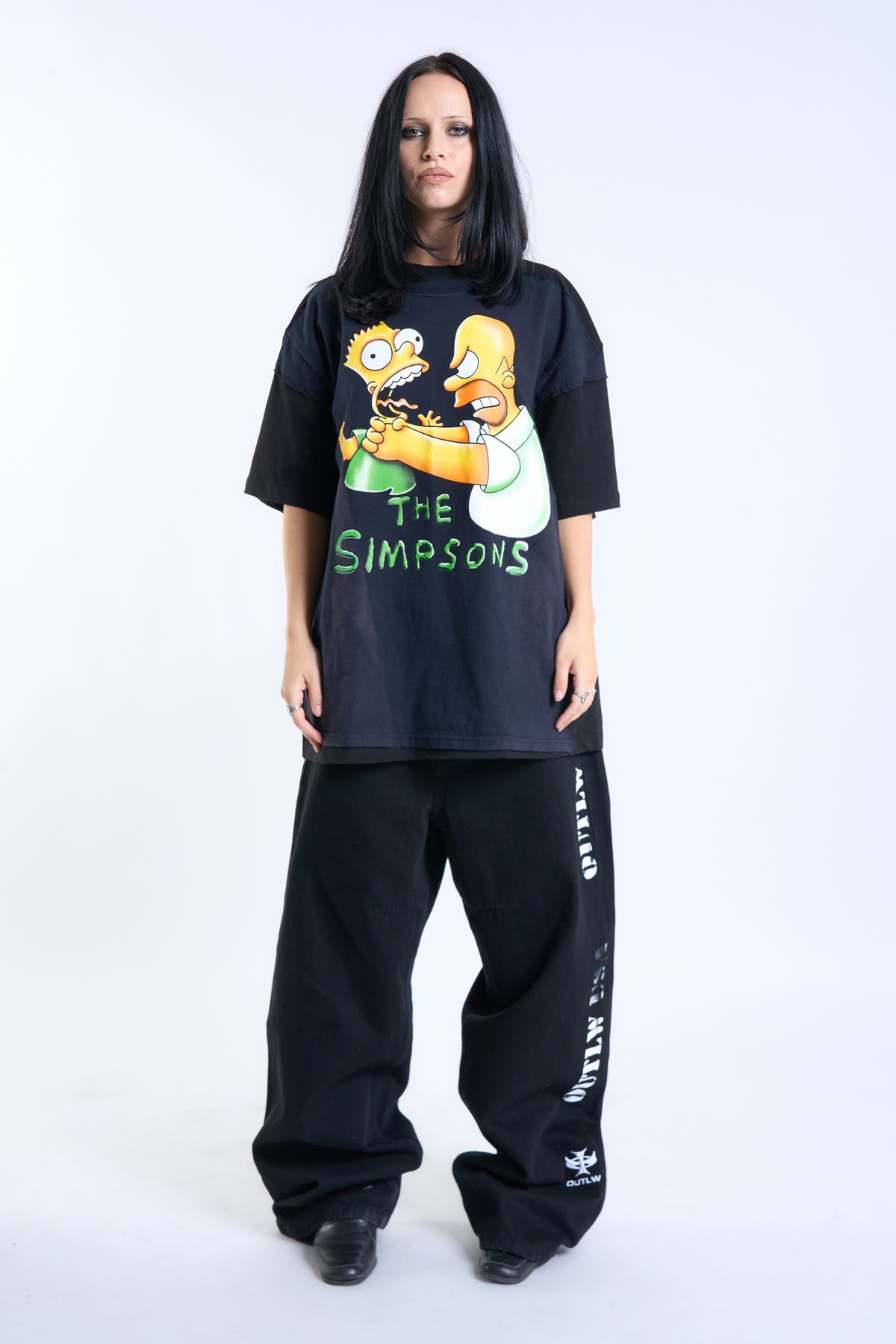 "PARENTAL GUIDANCE" VINTAGE SIMPSONS × OUTLW RELAXED TEE