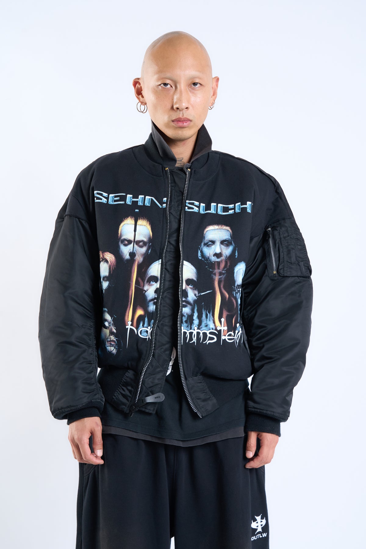 "IRON LUNG" VINTAGE RAMMSTEIN × ALPHA INDUSTRIES HERITAGE BOMBER