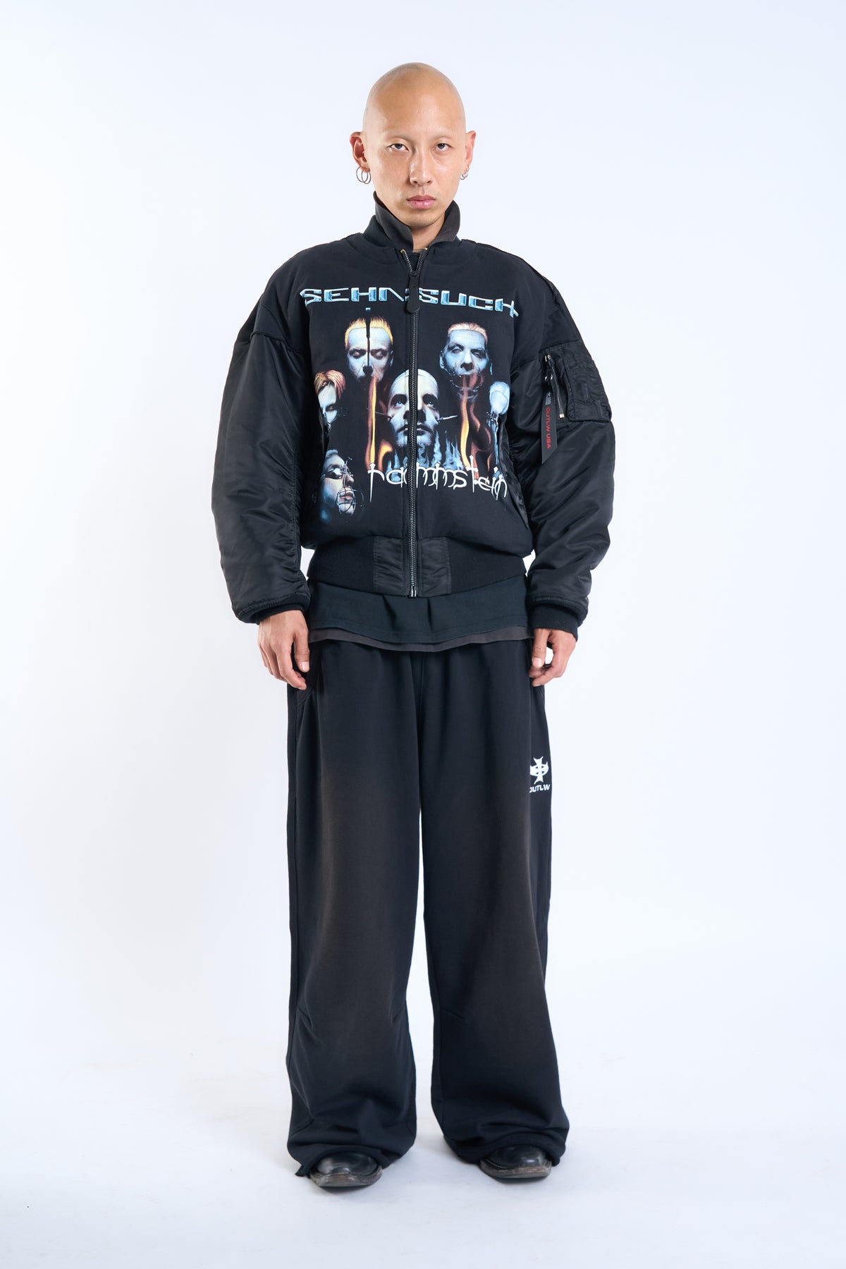 "IRON LUNG" VINTAGE RAMMSTEIN × ALPHA INDUSTRIES HERITAGE BOMBER