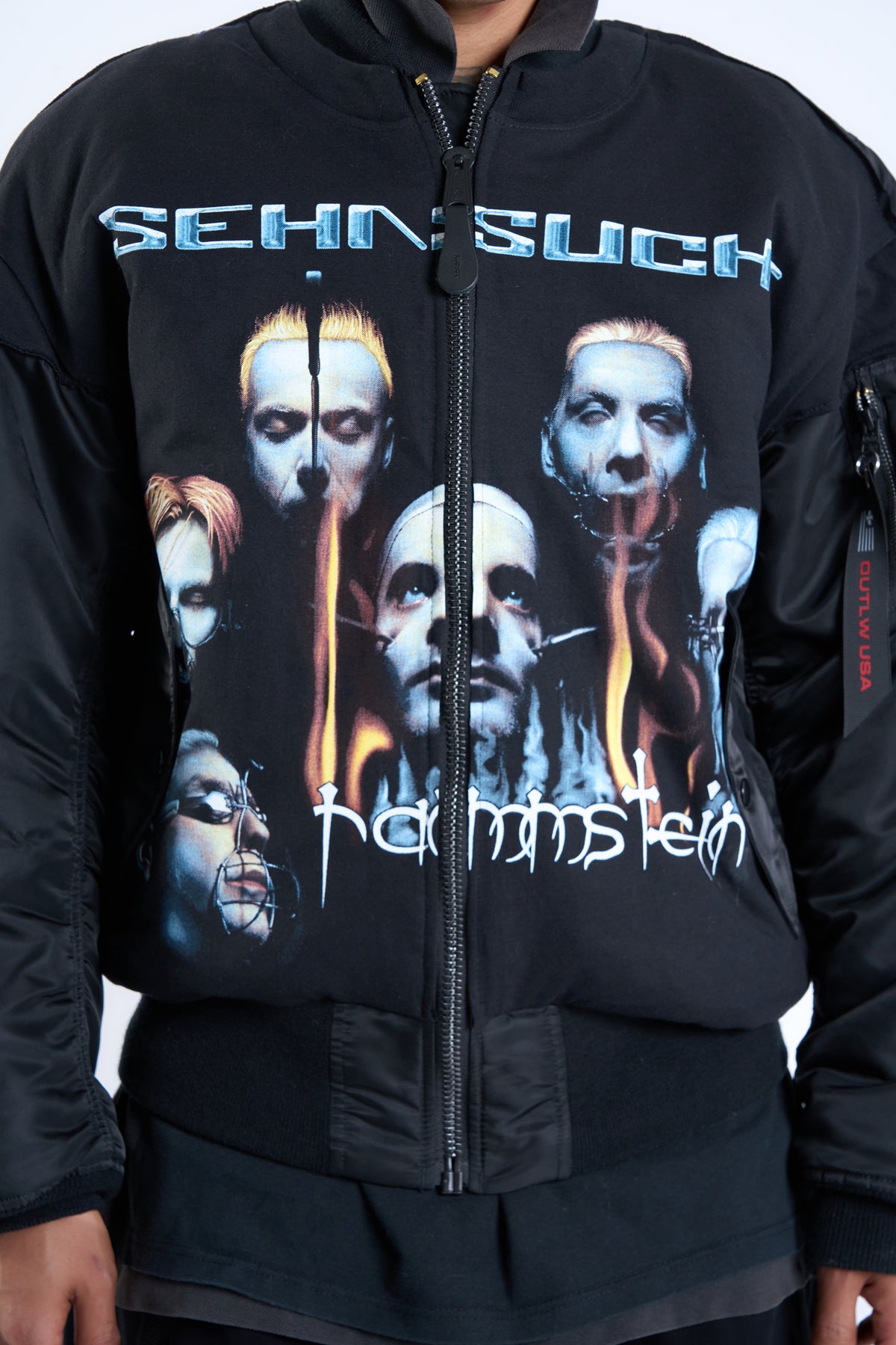 "IRON LUNG" VINTAGE RAMMSTEIN × ALPHA INDUSTRIES HERITAGE BOMBER