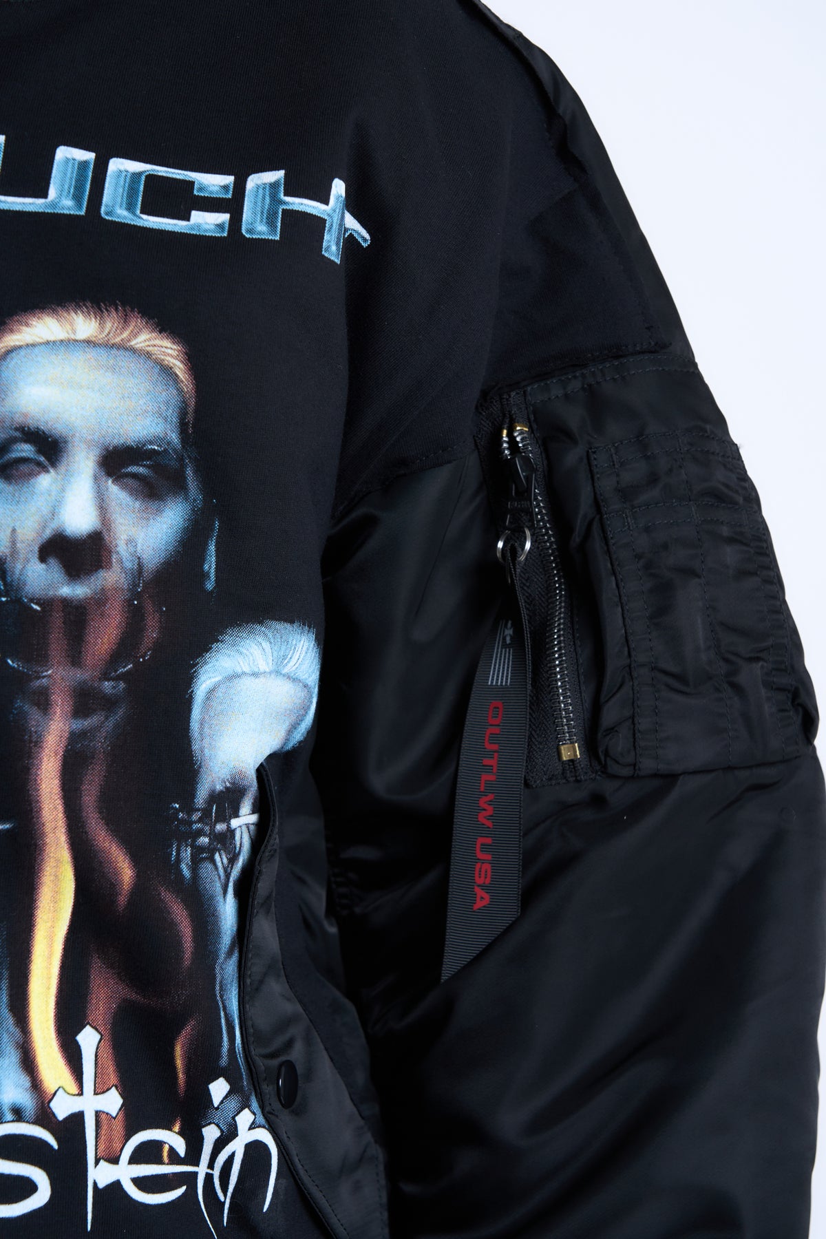 "IRON LUNG" VINTAGE RAMMSTEIN × ALPHA INDUSTRIES HERITAGE BOMBER
