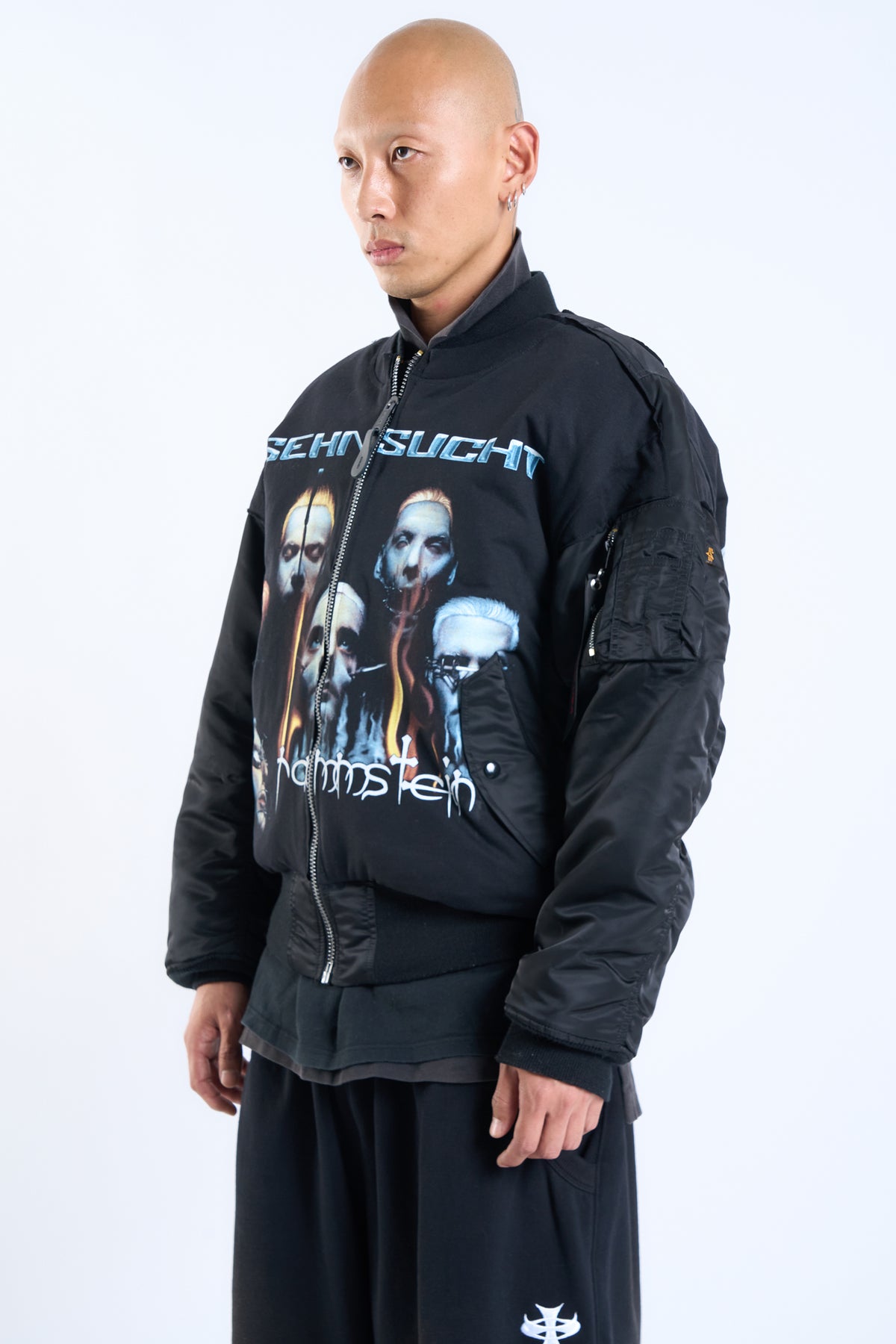 "IRON LUNG" VINTAGE RAMMSTEIN × ALPHA INDUSTRIES HERITAGE BOMBER