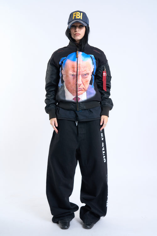 "CLOWN COMMANDO" Lamaskarade × Alpha Bomber Jacket