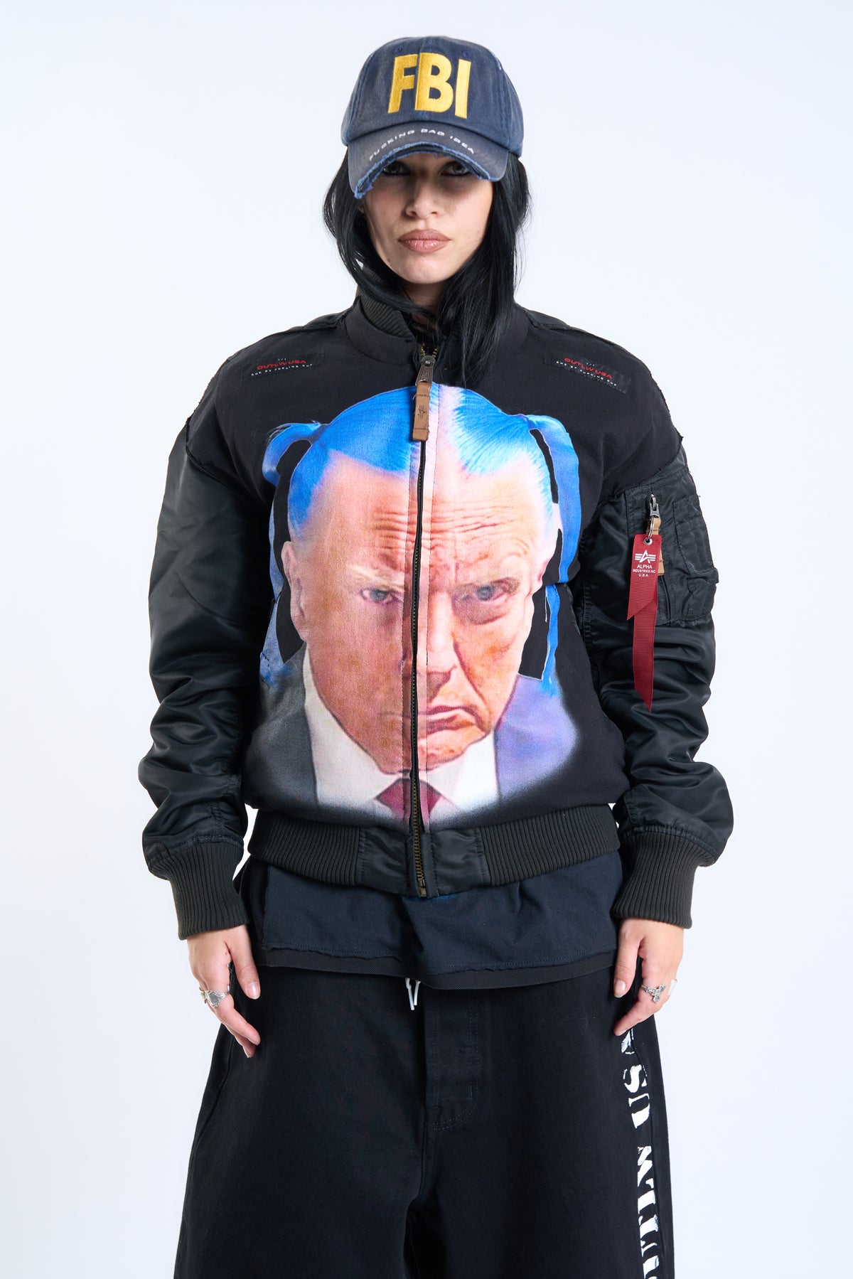 "CLOWN COMMANDO" Lamaskarade × Alpha Bomber Jacket