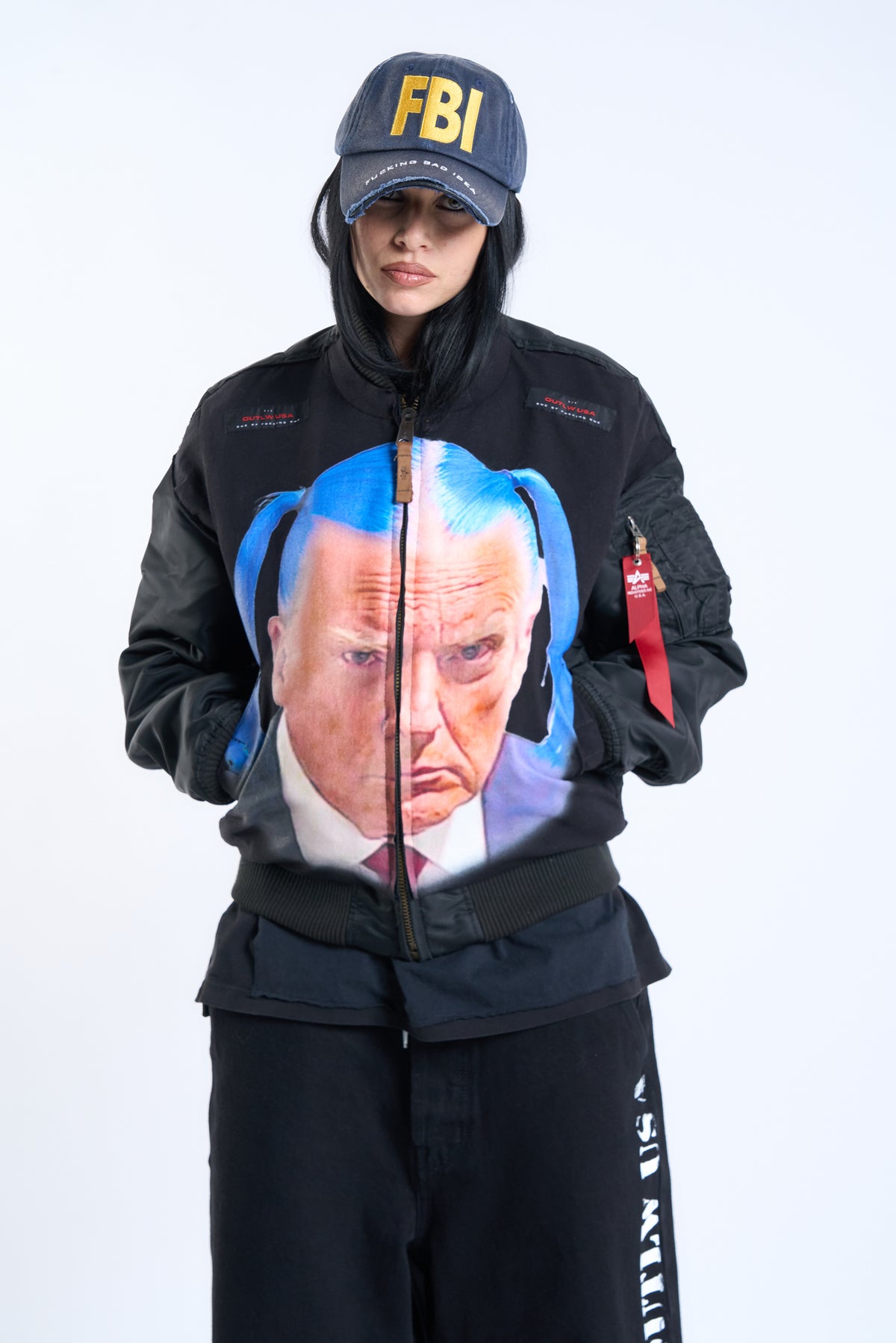 "CLOWN COMMANDO" Lamaskarade × Alpha Bomber Jacket