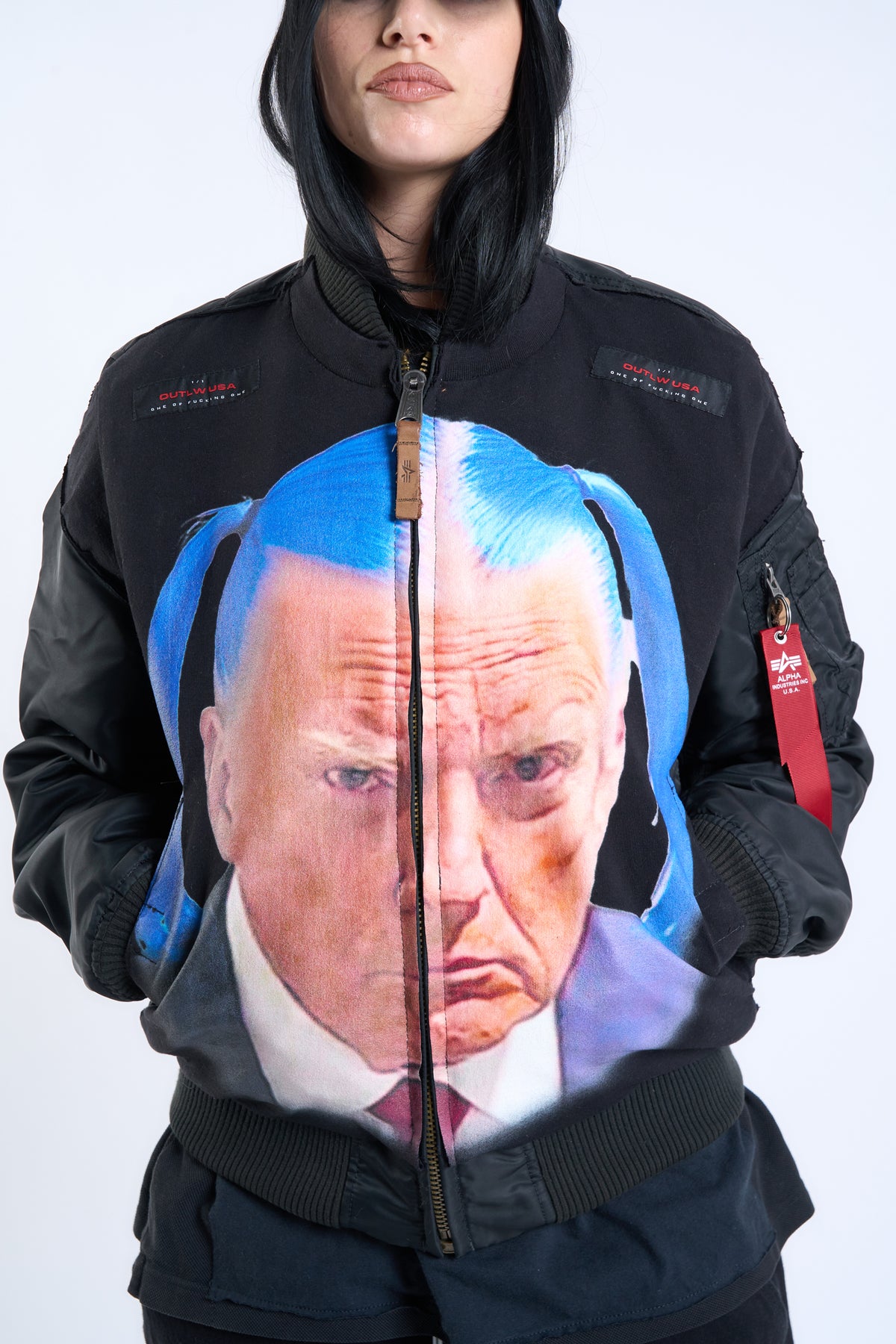 "CLOWN COMMANDO" Lamaskarade × Alpha Bomber Jacket