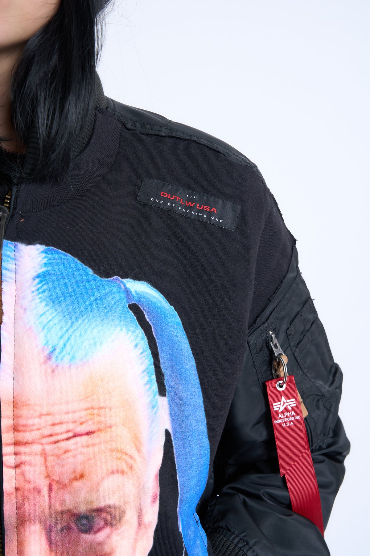 "CLOWN COMMANDO" Lamaskarade × Alpha Bomber Jacket