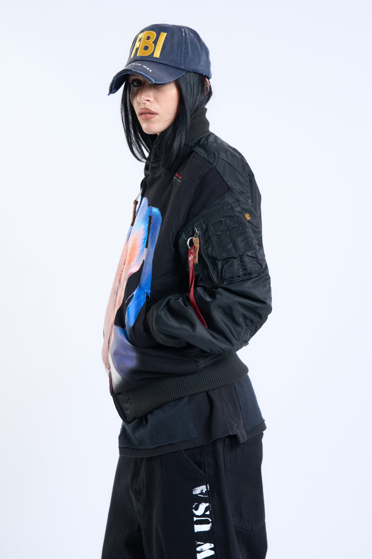"CLOWN COMMANDO" Lamaskarade × Alpha Bomber Jacket