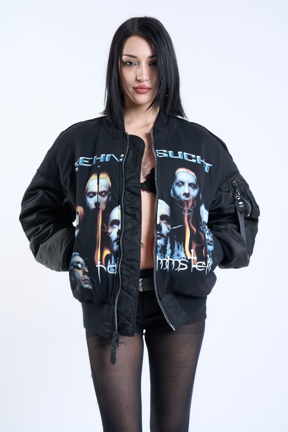 "IRON LUNG" VINTAGE RAMMSTEIN × ALPHA INDUSTRIES HERITAGE BOMBER