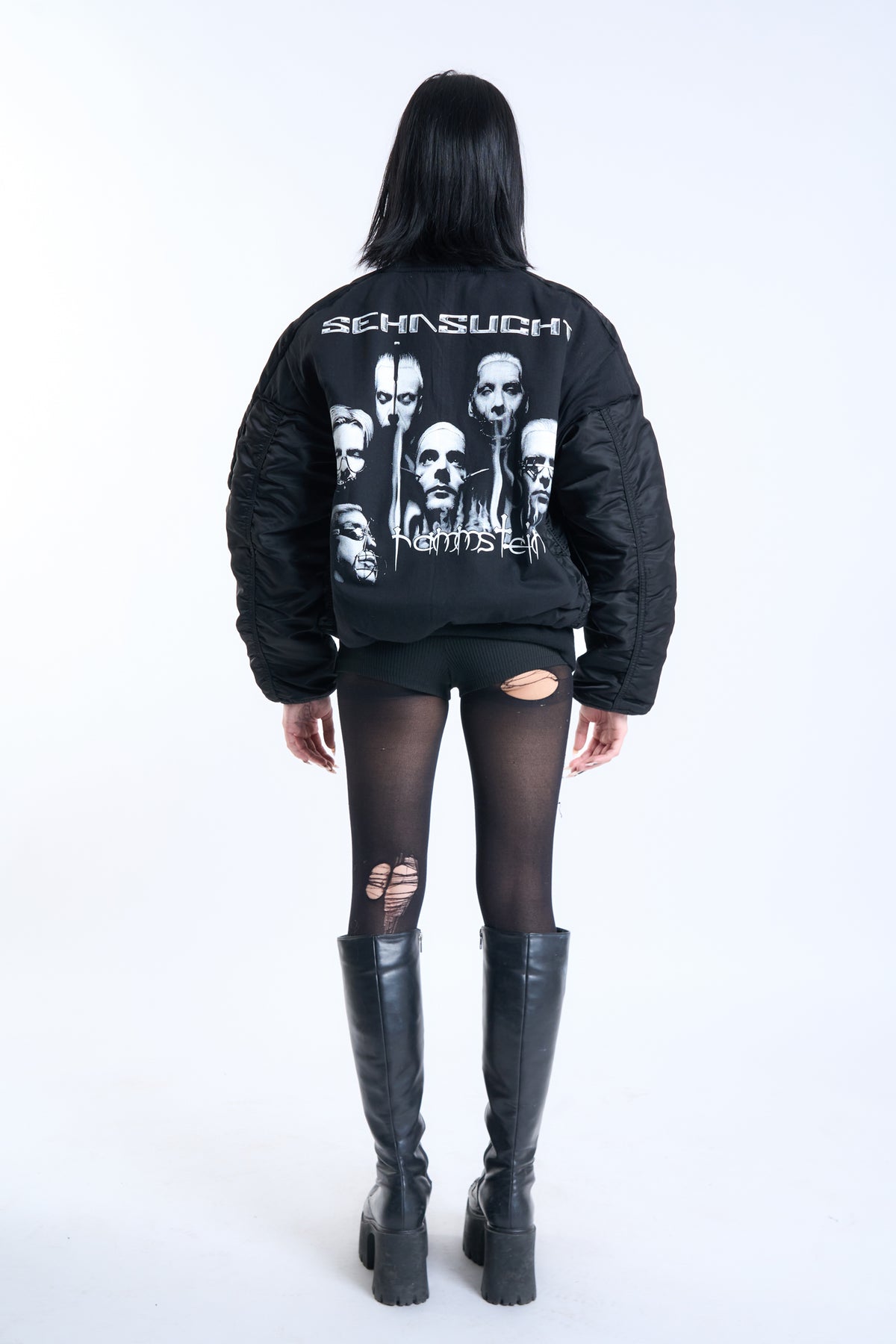 "IRON LUNG" VINTAGE RAMMSTEIN × ALPHA INDUSTRIES HERITAGE BOMBER