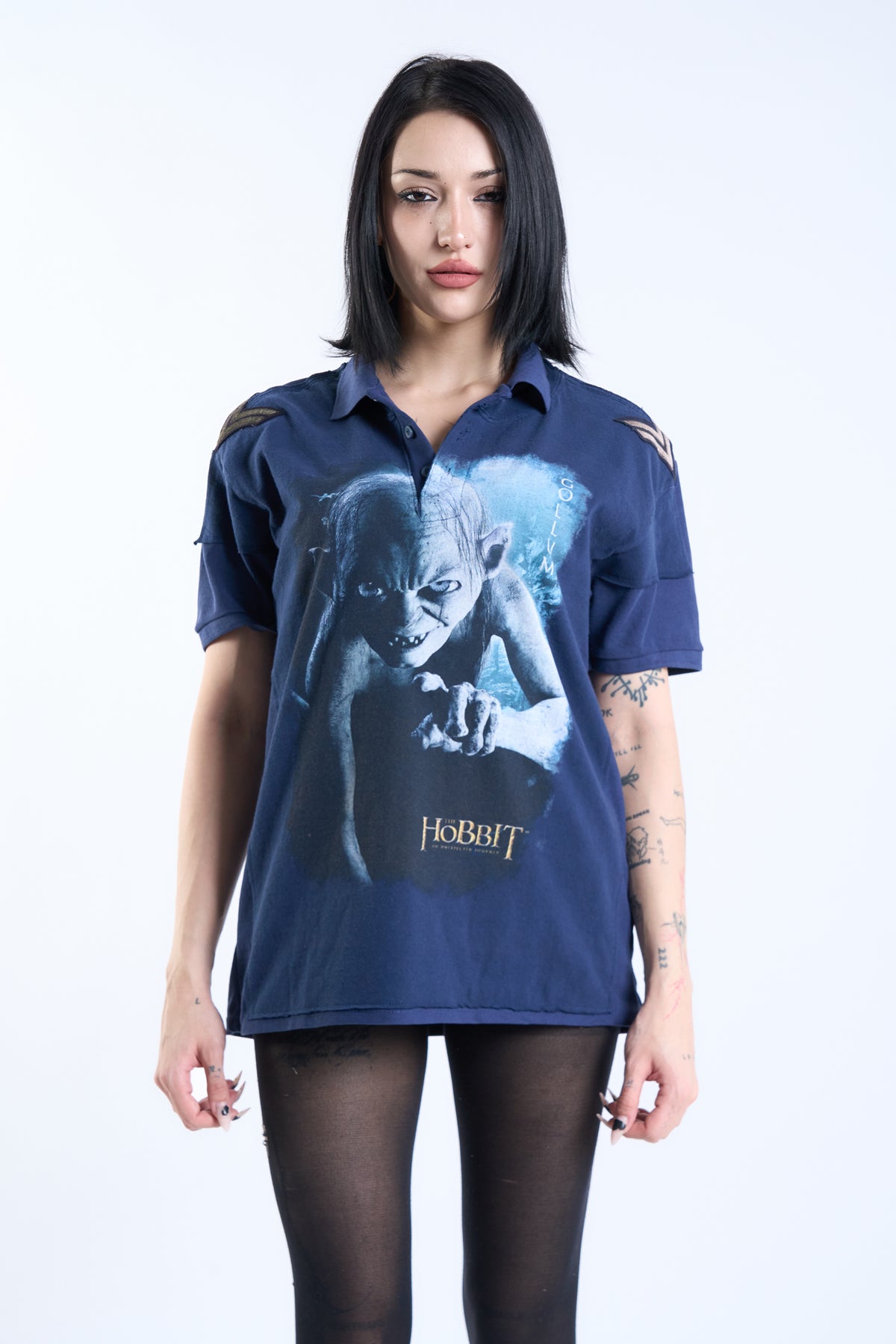 "Precious Remains" — 2012 The Hobbit × Vintage US Military Patch Polo