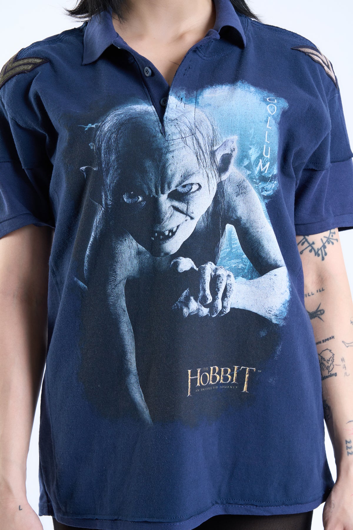 "Precious Remains" — 2012 The Hobbit × Vintage US Military Patch Polo